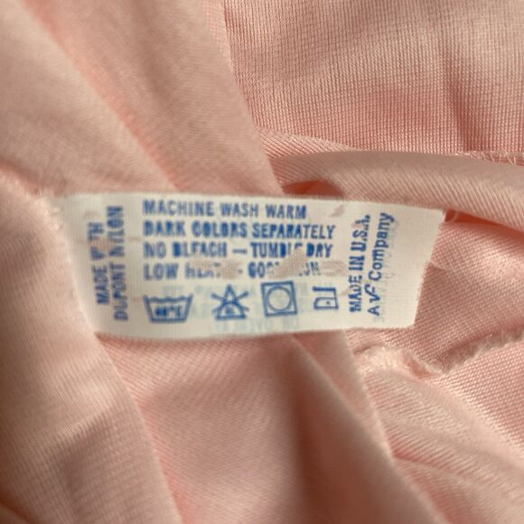 VTG Vanity Fair Womens Pink Brushed Nylon Nightgown Size Medium Cottage Feminine - Picture 11 of 14